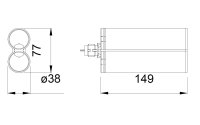 MK H236M-410 2K Klebstoffpistole 225ml 4:1 250ml 10:1...