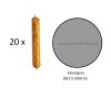 20 x Sikaflex TS Plus betongrau 1K Polyurethan Dichtstoff 600ml Beutel
