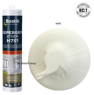 Bostik H751 Supergrip Xtrem 1K Hybrid Klebdichtstoff 450g Kartusche Weiß