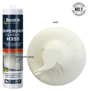 Bostik H355 Supergrip Classic 1K Hybrid Klebdichtstoff 430g Kartusche Weiß