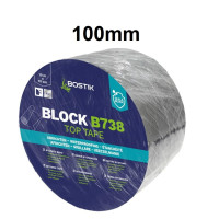 Bostik Block B738 Top Tape Aluminium Bitumen Dichtband 10m Rolle 100mm Breite