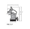 Fein Magnetbohrständer MBS 32 F bis 32 mm Bohrkapazität