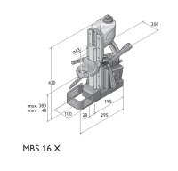 Fein Magnetbohrständer MBS 16 X bis 16 mm...